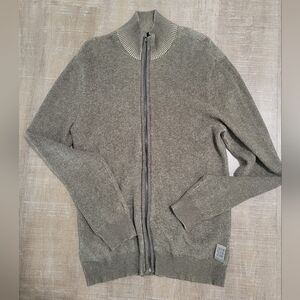 Vintage Distressed Zip Sweater by Calvin Klein